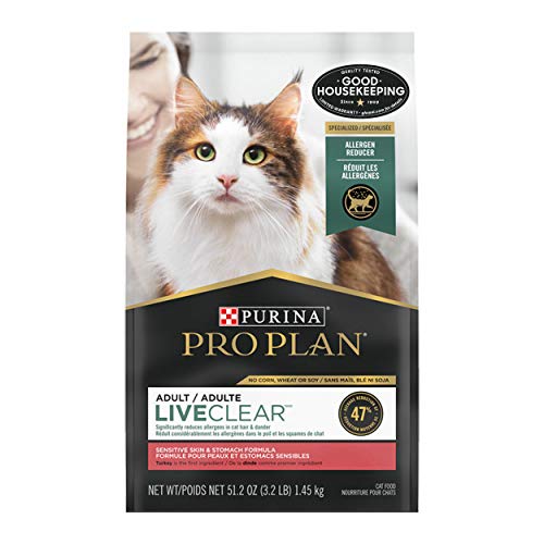 Purina Pro Plan Allergen Reducing, High Protein Cat Food, LIVECLE...
