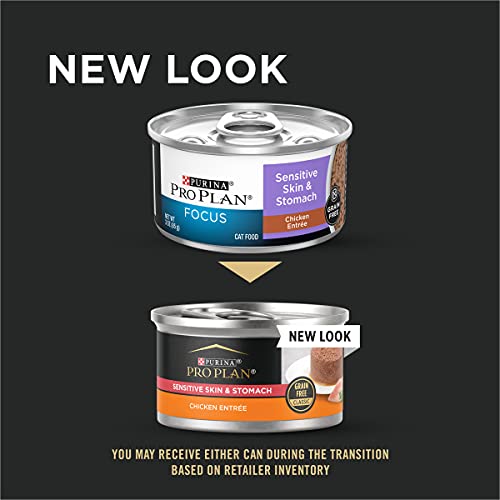 Purina Pro Plan Grain Free Wet Cat Food Pate, Sensitive Skin & St...