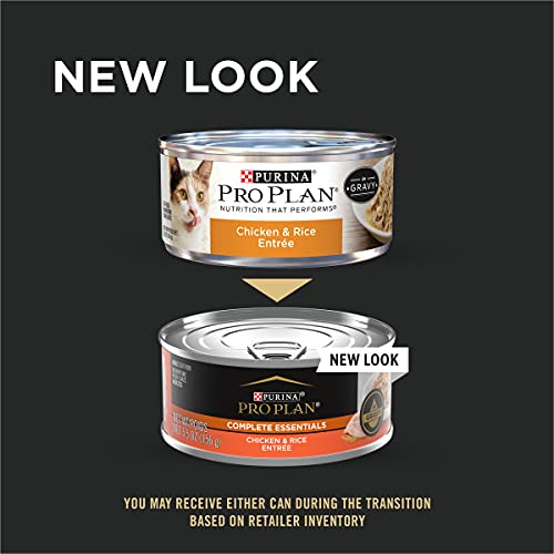 Purina Pro Plan Gravy Wet Cat Food, Chicken & Rice Entree - 24 ...