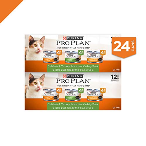 Purina Pro Plan Gravy Wet Cat Food Variety Pack, Chicken & Turkey...