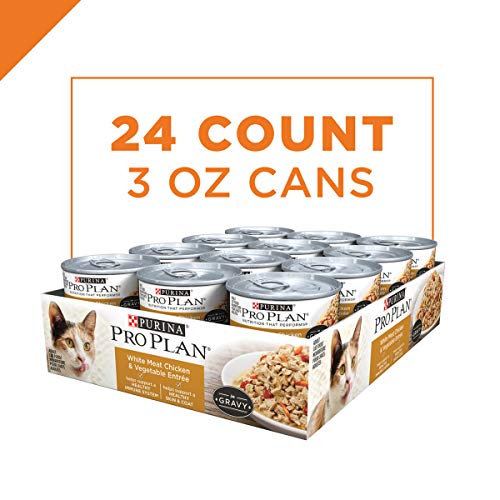 Purina Pro Plan Gravy Wet Cat Food, White Meat Chicken & Vegetabl...