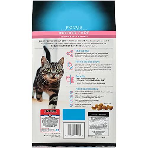 Purina Pro Plan Hairball, Healthy Weight, Indoor Dry Cat Food, FO...