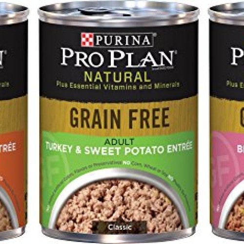Purina Pro Plan Natural Grain Free Wet Adult Dog Food Variety Pac...