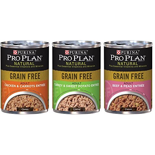Purina Pro Plan Natural Grain Free Wet Adult Dog Food Variety Pac...