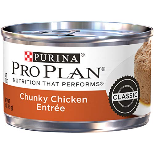 Purina Pro Plan Pate Wet Cat Food, Chunky Chicken Entree - 24 3...
