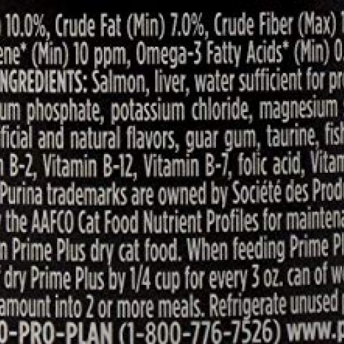 Purina Pro Plan Prime Plus Senior Wet Cat Food Entree 3 Flavor Sa...