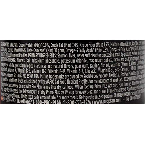 Purina Pro Plan Prime Plus Senior Wet Cat Food Entree 3 Flavor Sa...