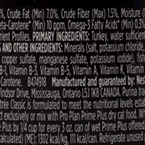 Purina Pro Plan Prime Plus Senior Wet Cat Food Entree 3 Flavor Sa...