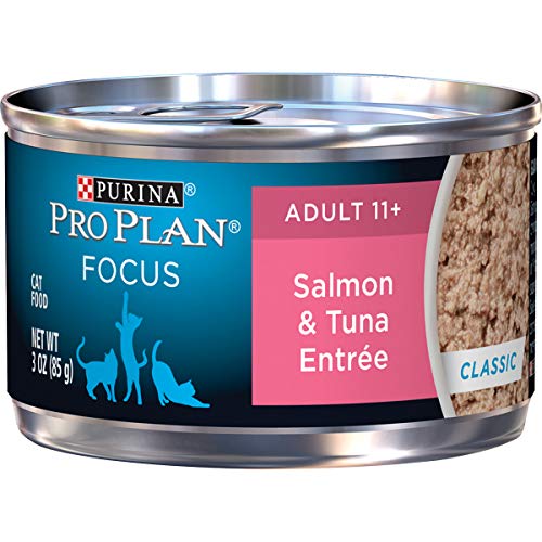 Purina Pro Plan Senior Pate Wet Cat Food, FOCUS Salmon & Tuna Ent...