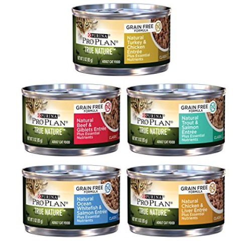 Purina Pro Plan True Nature Formulated Grain Free Cat Food Variet...