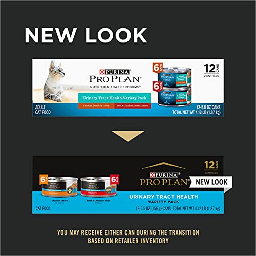 Purina Pro Plan Urinary Tract Health Wet Cat Food Variety Pack, F...