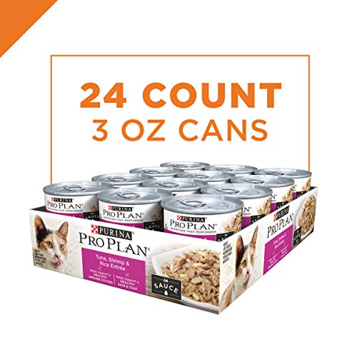 Purina Pro Plan Wet Cat Food, Tuna, Shrimp & Rice Entree in Sauce...