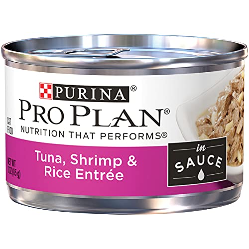 Purina Pro Plan Wet Cat Food, Tuna, Shrimp & Rice Entree in Sauce...