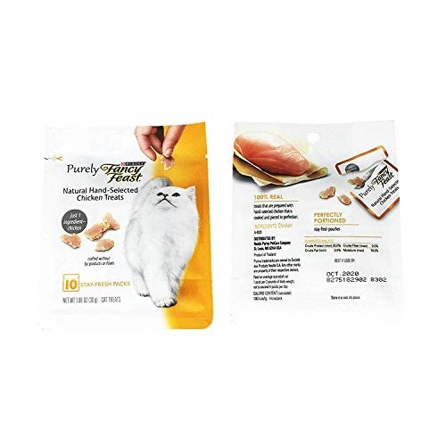 Purina Purely Fancy Feast Natural Hand-Flaked Cat Treats Variety ...