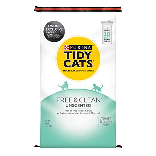 Purina Tidy Cats Clumping Cat Litter, Free & Clean Unscented Mult...