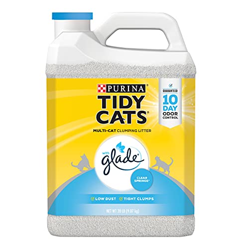 Purina Tidy Cats Clumping Cat Litter, Glade Clear Springs Multi C...