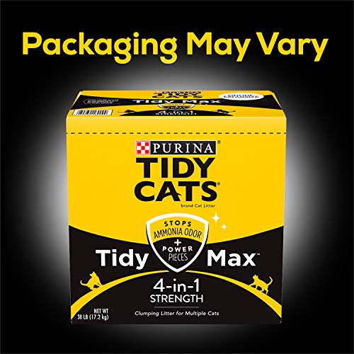 Purina Tidy Cats Clumping Cat Litter, Tidy Max 4 in 1 Strength Mu...