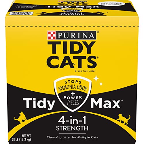 Purina Tidy Cats Clumping Cat Litter, Tidy Max 4 in 1 Strength Mu...