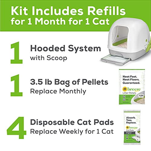 Purina Tidy Cats Hooded Litter Box System, Breeze Hooded System S...