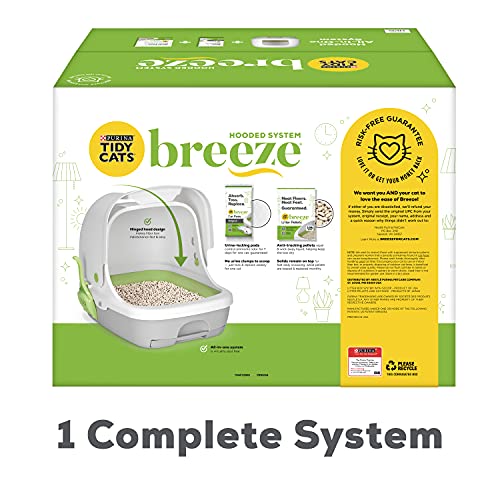 Purina Tidy Cats Hooded Litter Box System, Breeze Hooded System S...