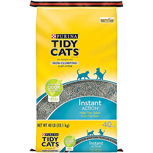 Purina Tidy Cats Non Clumping Cat Litter; Instant Action Low Trac...