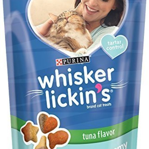 Purina Whisker Lickins Tuna Flavor Crunchy & Yummy Cat Treats, 1...