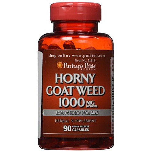 Horny Goat Weed by Puritans Pride, Exotic Herb for Men, 1000mg, ...