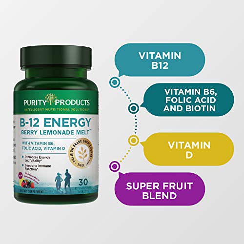 B-12 Energy BerryMelt with Super Fruits - 30 Tablets from Purity ...