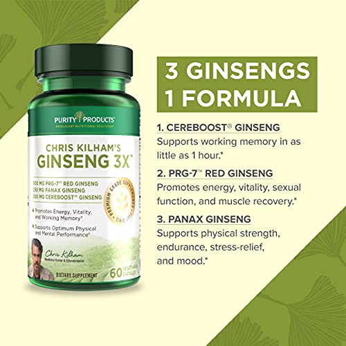 Chris Kilhams Elite 3-in-1 Triple Ginseng Super Formula - Purity...