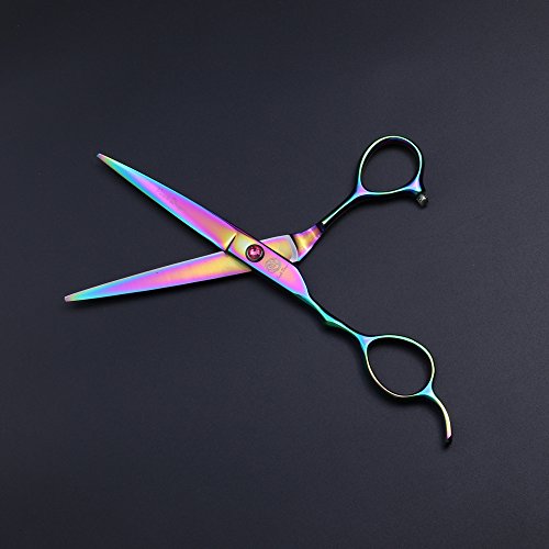 Purple Dragon 6.0 inch Left Hand Barber Hair Cutting Scissor and ...