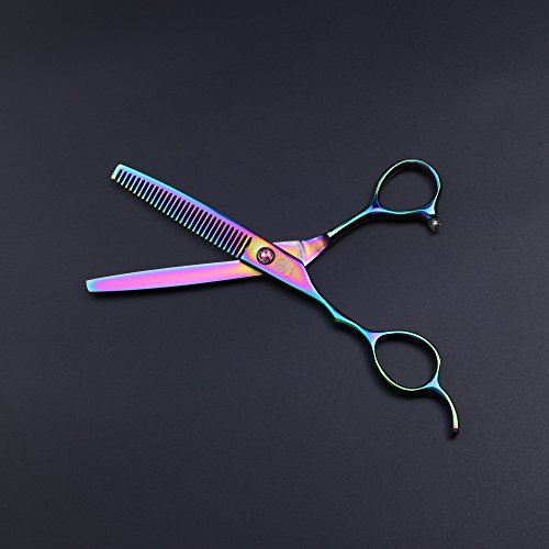 Purple Dragon 6.0 inch Left Hand Barber Hair Cutting Scissor and ...