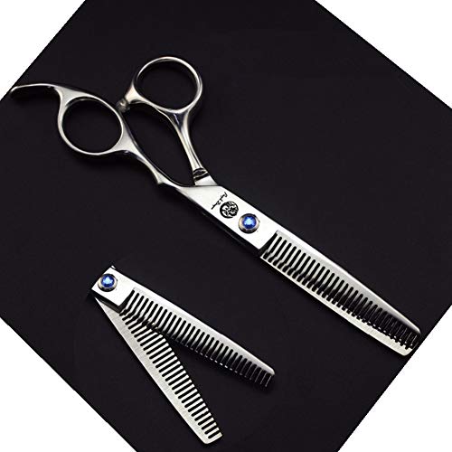 Purple Dragon 6.0 inch Sliver Salon Hair Thinning Scissors with B...