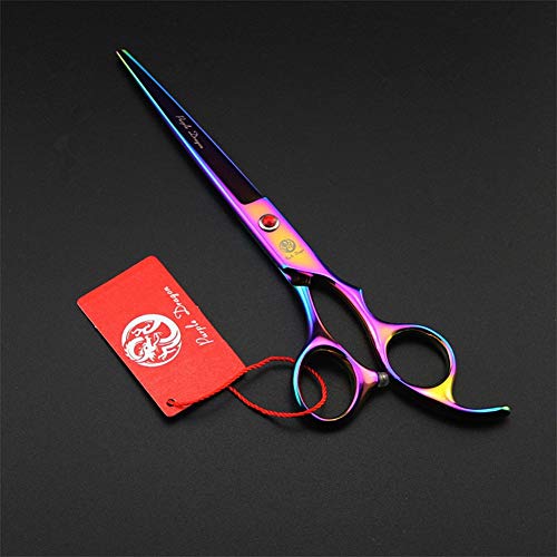 Purple Dragon 7.0 inch Rhinestone Decoration 3PCS Pet Grooming Sc...