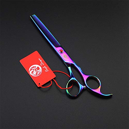 Purple Dragon 7.0 inch Rhinestone Decoration 3PCS Pet Grooming Sc...