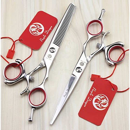 Purple Dragon Professional 5.5/6.0 inch Swivel Thumb 440C Barber ...