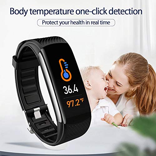 PYBBO Fitness Tracker with Body Temperature Blood Pressure Oxygen...