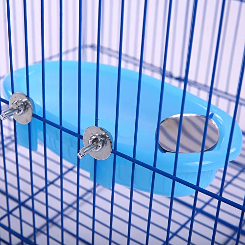 QBLEEV Bird Baths Tub with MirrorFor Cage, Parrot Birdbath Shower...