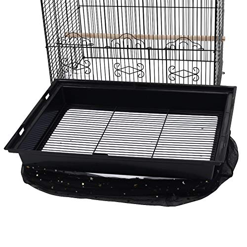 QBLEEV Bird Cage Cover Stretchy Seed Catcher Birdcage Nylon Mesh ...