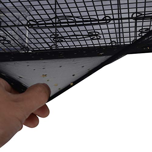 QBLEEV Bird Cage Cover Stretchy Seed Catcher Birdcage Nylon Mesh ...