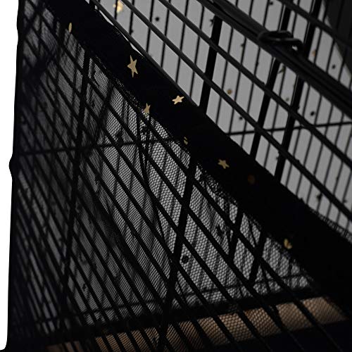 QBLEEV Bird Cage Cover Stretchy Seed Catcher Birdcage Nylon Mesh ...