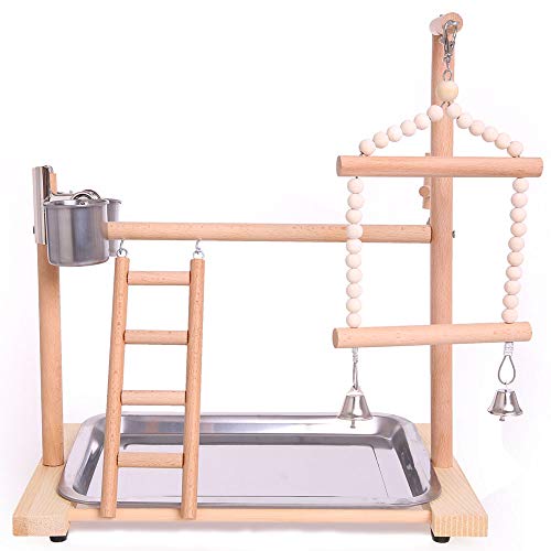 QBLEEV Bird Playground Birdcage Playstand Parrot Play Gym Parakee...