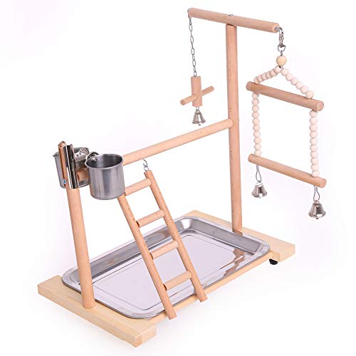 QBLEEV Bird Playground Birdcage Playstand Parrot Play Gym Parakee...