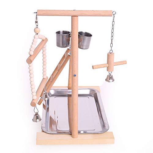 QBLEEV Bird Playground Birdcage Playstand Parrot Play Gym Parakee...