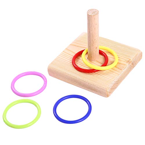 QBLEEV Bird Training Ring Toy, Parrot Trick Tabletop Toys, Bird E...