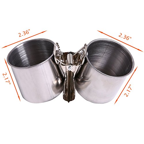 QBLEEV Bird Water Feeder Dishes Bird Bowl for Cage Coop Cups Parr...