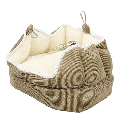 Super Soft Pet Hammock Hanging Bird Nest Cage Bed,Winter Warm Plu...