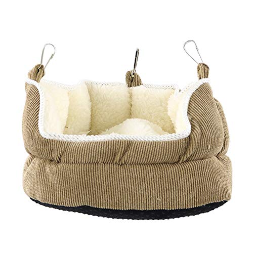 Super Soft Pet Hammock Hanging Bird Nest Cage Bed,Winter Warm Plu...