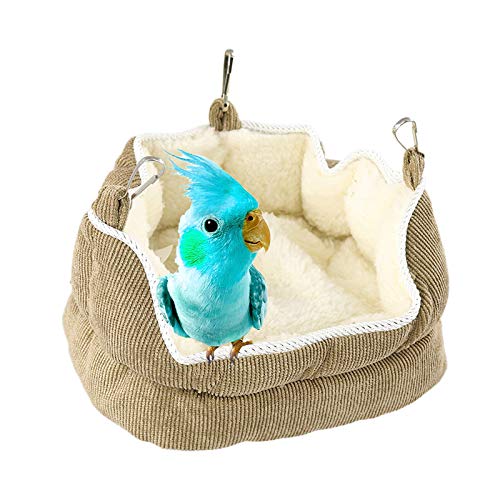 Super Soft Pet Hammock Hanging Bird Nest Cage Bed,Winter Warm Plu...