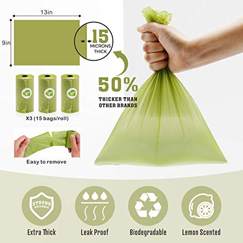 Dog Poop Bag Dispenser Built-in Flashlight,Dog Poop Bag Holder, P...