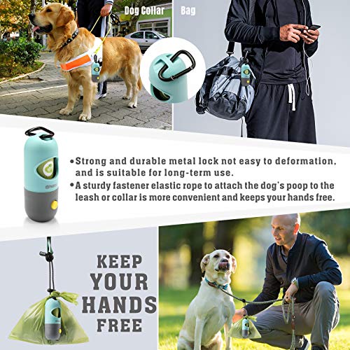 Dog Poop Bag Dispenser Built-in Flashlight,Dog Poop Bag Holder, P...